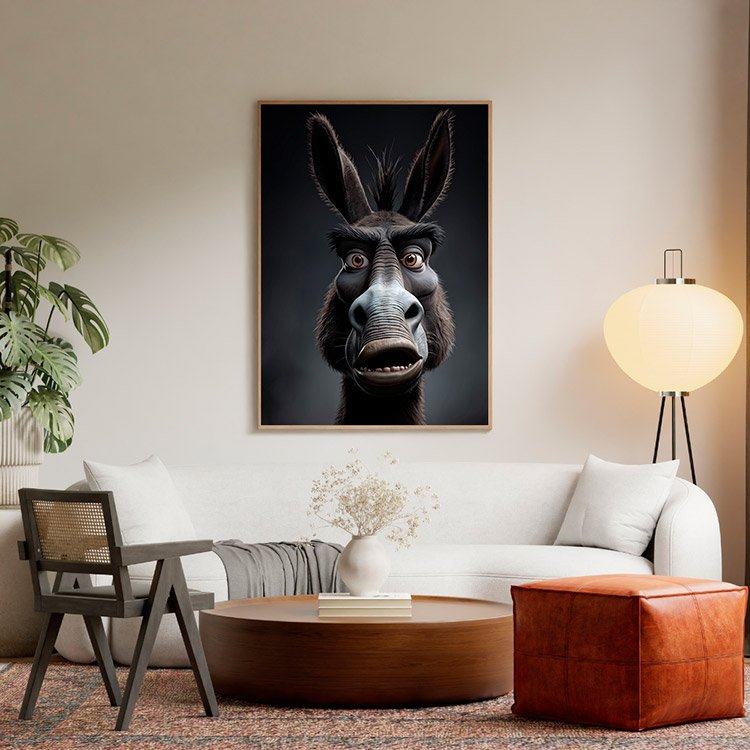 Plakat Osioł Zniesmaczony Kompozycja 5