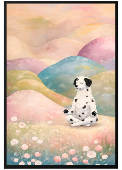 Plakat Owieczka Wzgórza Pastel