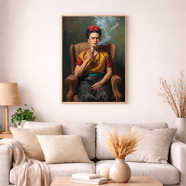Plakat Paląca Frida Kompozycja 4