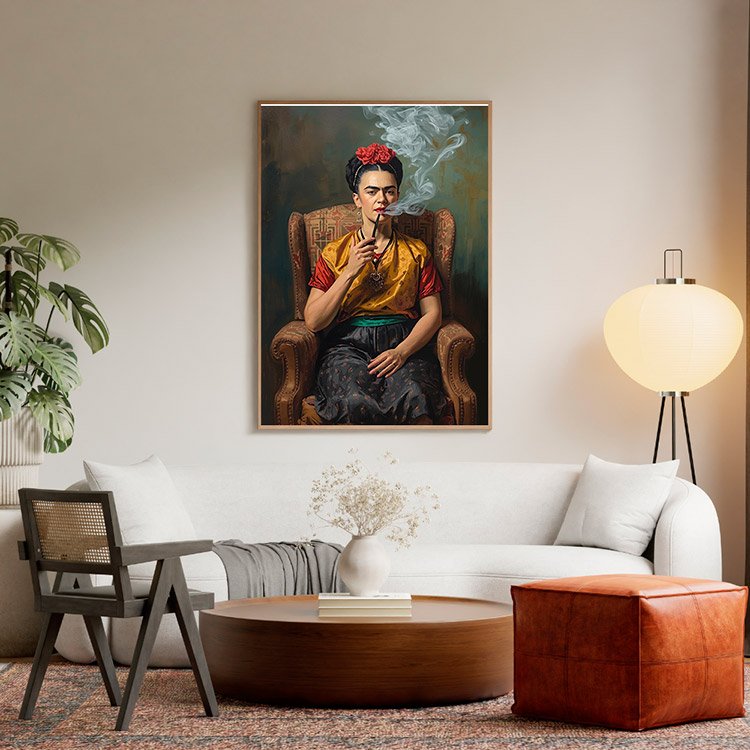 Plakat Paląca Frida Kompozycja 5