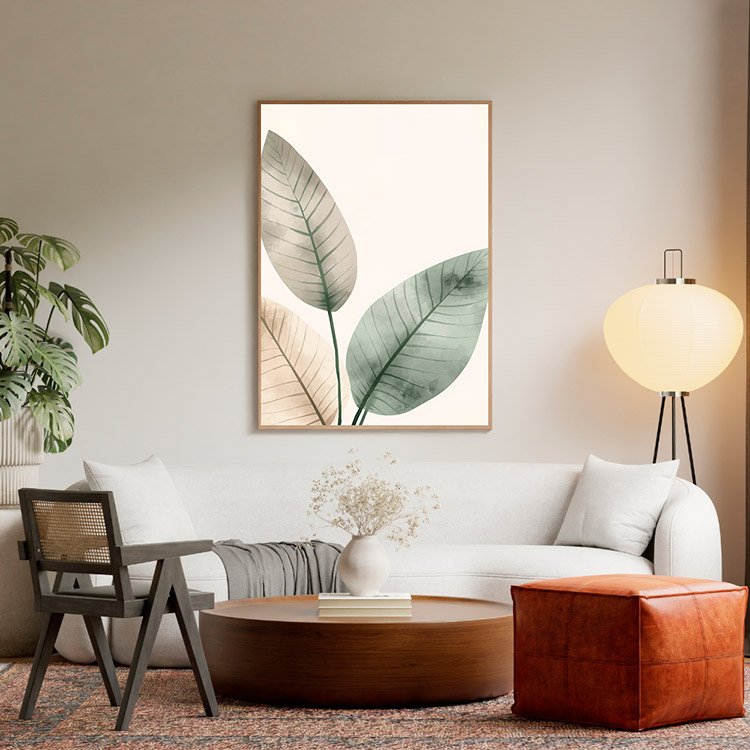 Plakat Pastelowe 3 Listki Kompozycja 5
