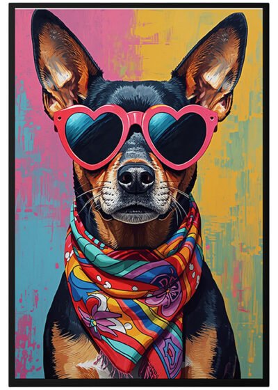 Plakat Pies I Okulary 3