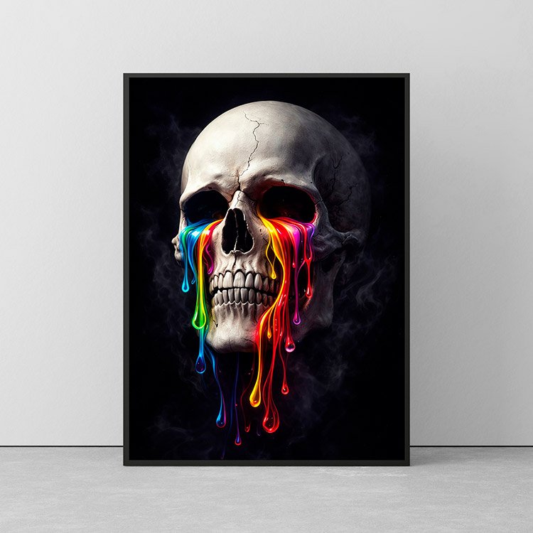 Plakat Placzaca Czaszka Kompozycja 2