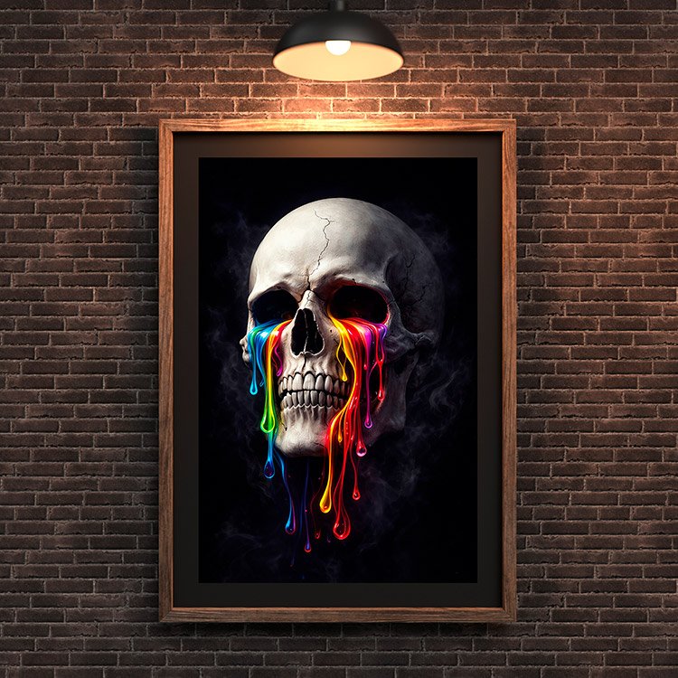 Plakat Placzaca Czaszka Kompozycja 3