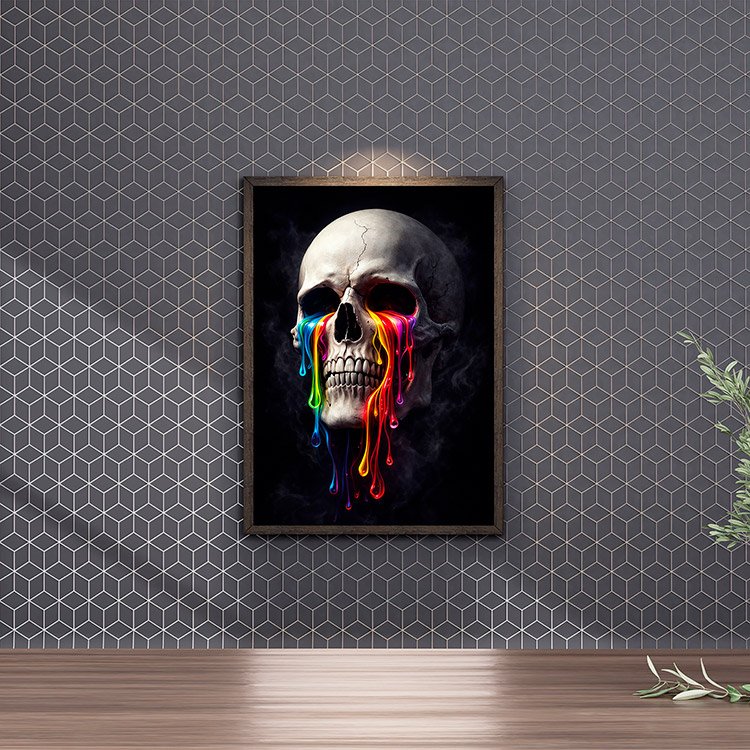 Plakat Placzaca Czaszka Kompozycja 4