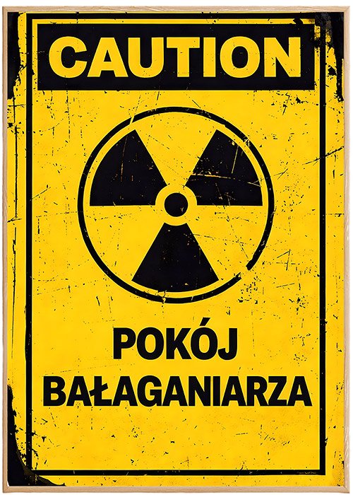 Plakat Pokój Bałaganiarza Kompozycja 1