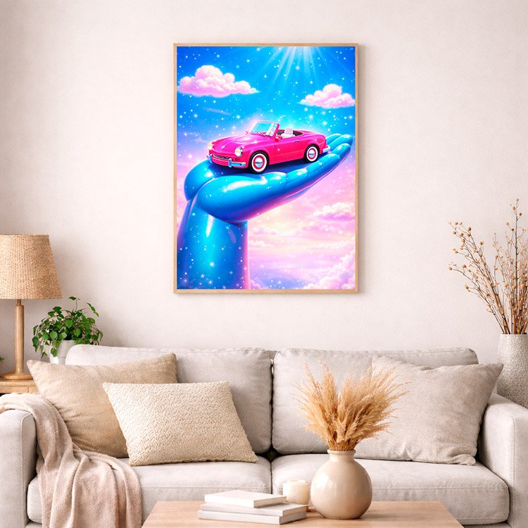 Plakat Popowe Auto Kompozycja 4