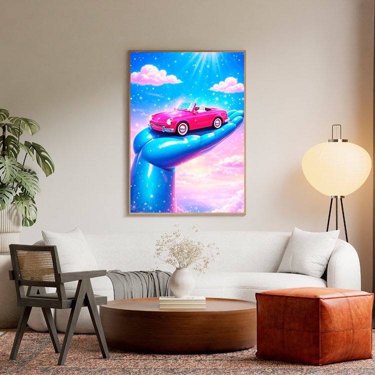 Plakat Popowe Auto Kompozycja 5