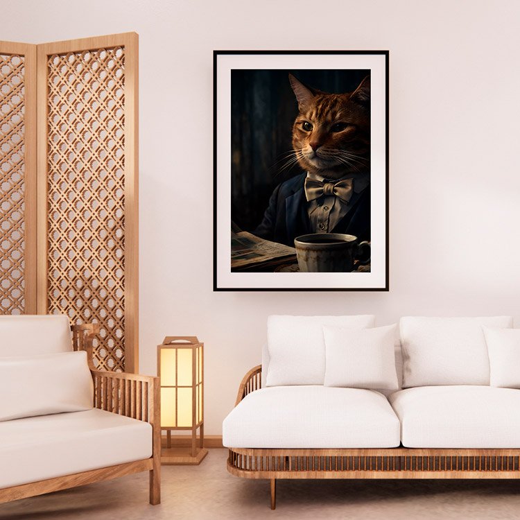 Plakat Poranek Z Kotem Kompozycja 2