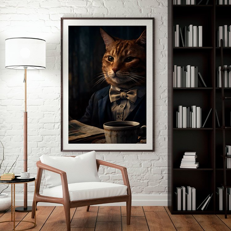 Plakat Poranek Z Kotem Kompozycja 3