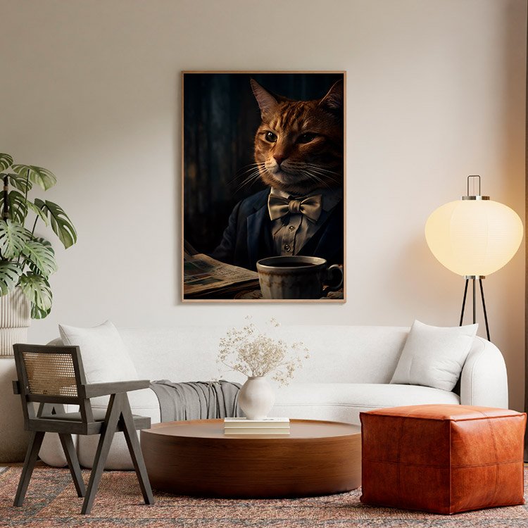 Plakat Poranek Z Kotem Kompozycja 5