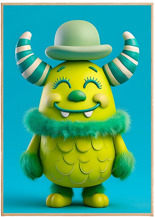 Plakat Potworek W Meloniku Kompozycja 1