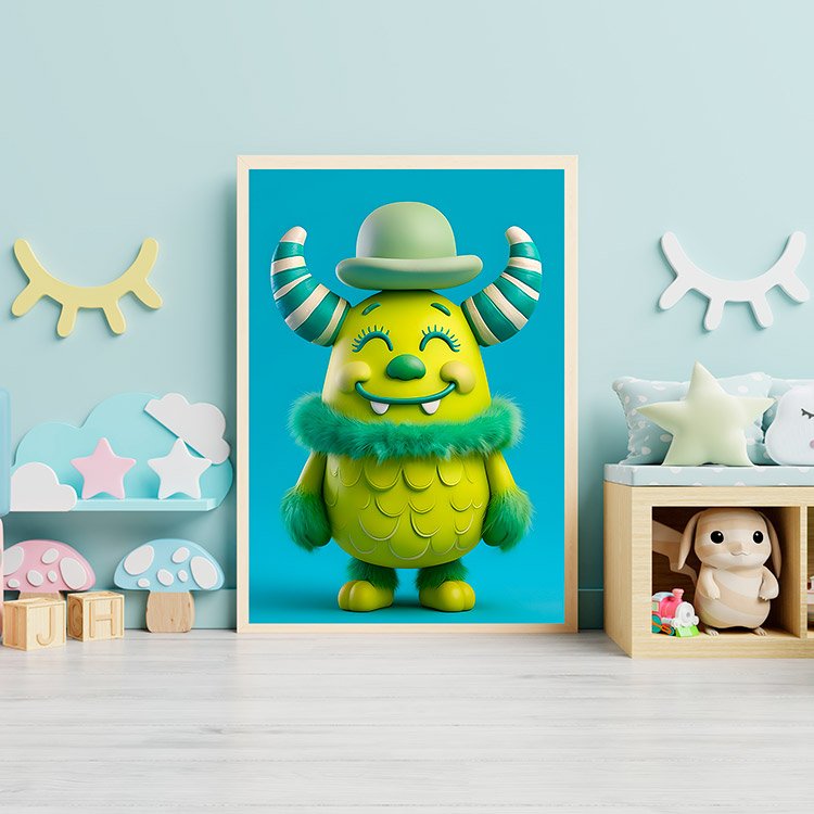 Plakat Potworek W Meloniku Kompozycja 3