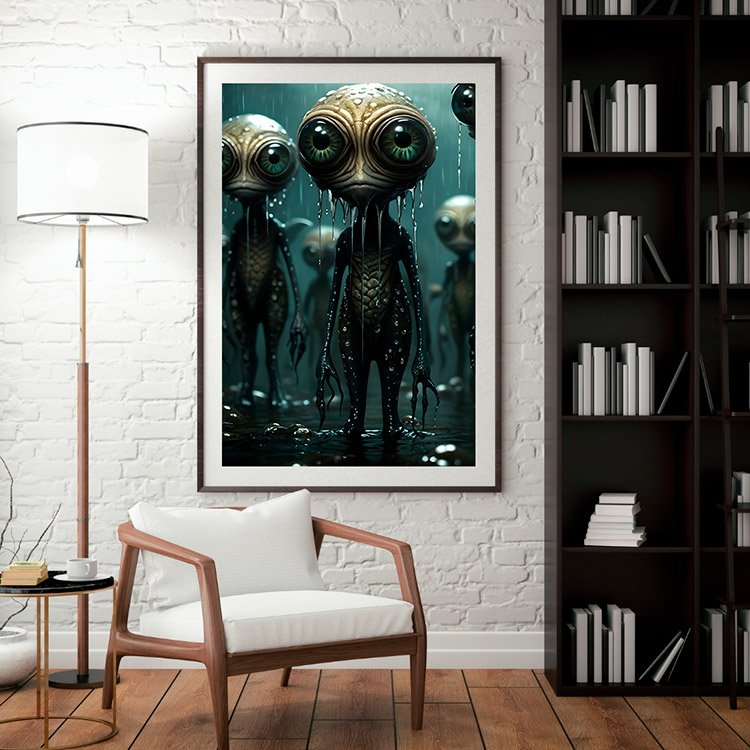 Plakat Przybysze Kompozycja 3