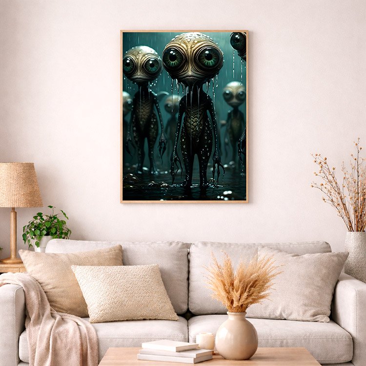 Plakat Przybysze Kompozycja 4