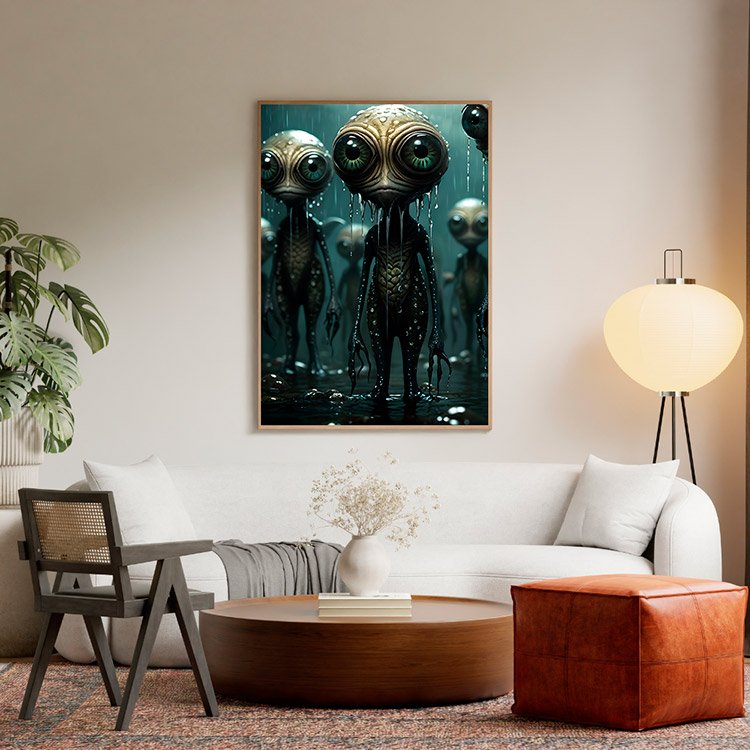 Plakat Przybysze Kompozycja 5