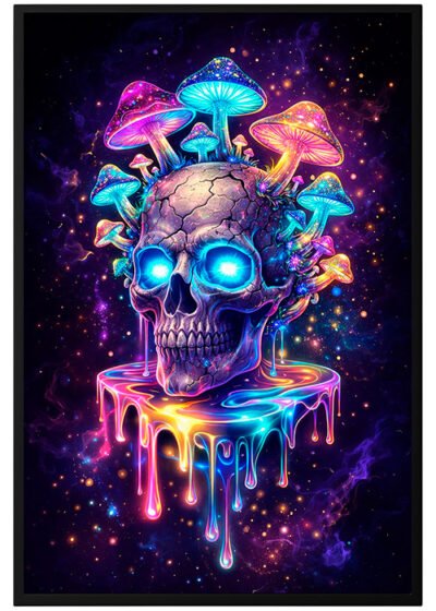 Plakat Psychodeliczna Czaszka