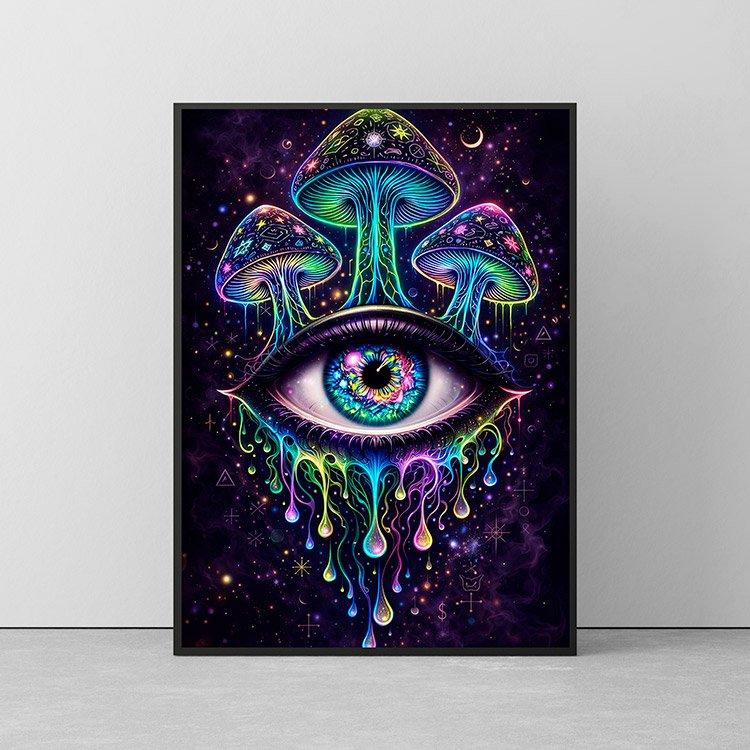 Plakat Psychodeliczne Oko Kompozycja 2
