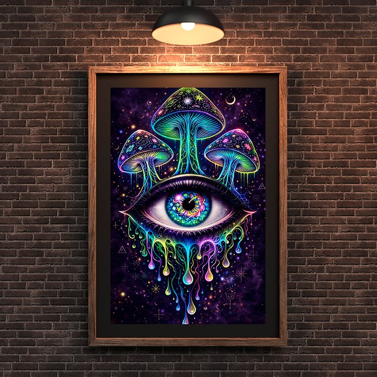 Plakat Psychodeliczne Oko Kompozycja 3