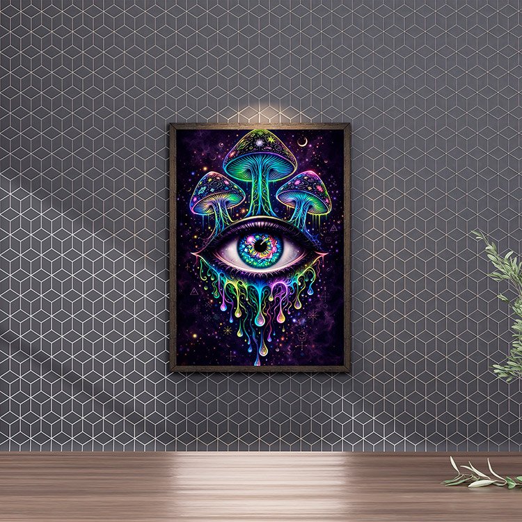 Plakat Psychodeliczne Oko Kompozycja 4