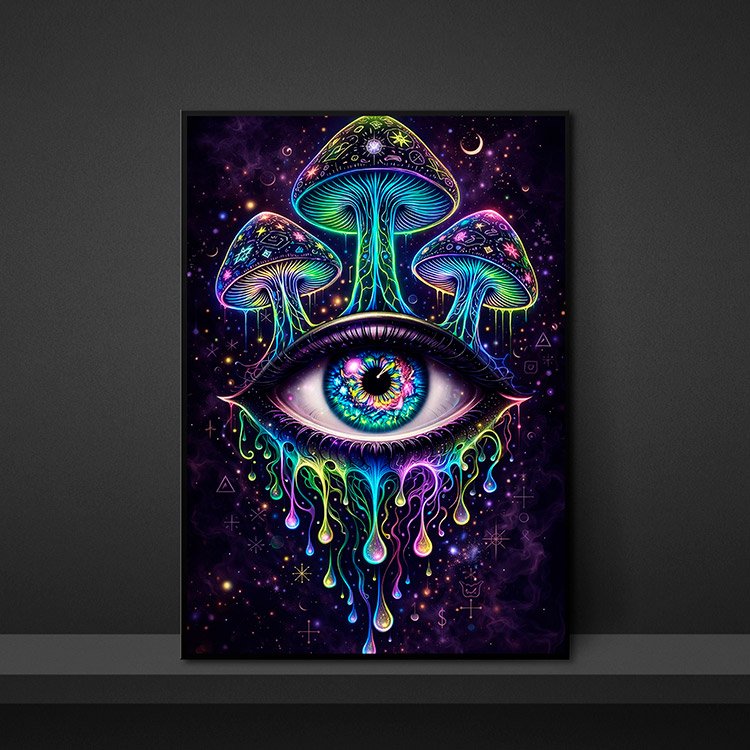 Plakat Psychodeliczne Oko Kompozycja 5