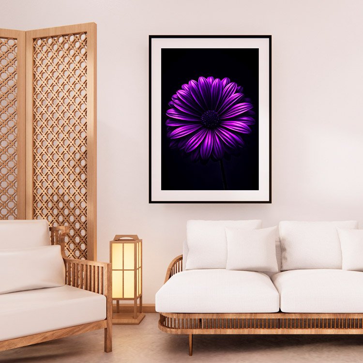 Plakat Purpurowy Kwiat Kompozycja 2