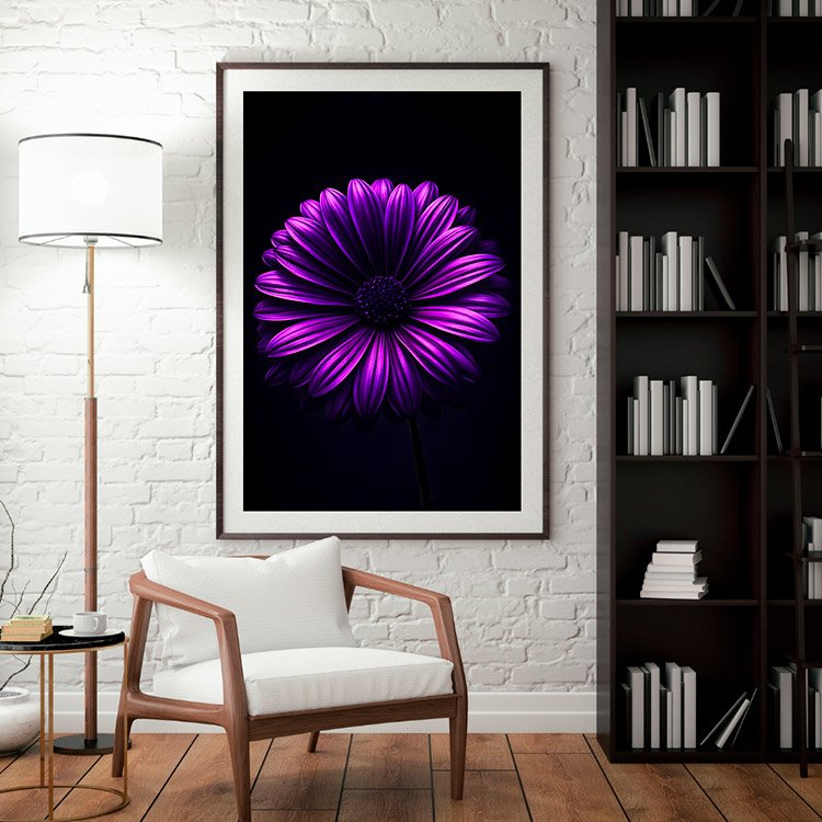 Plakat Purpurowy Kwiat Kompozycja 3