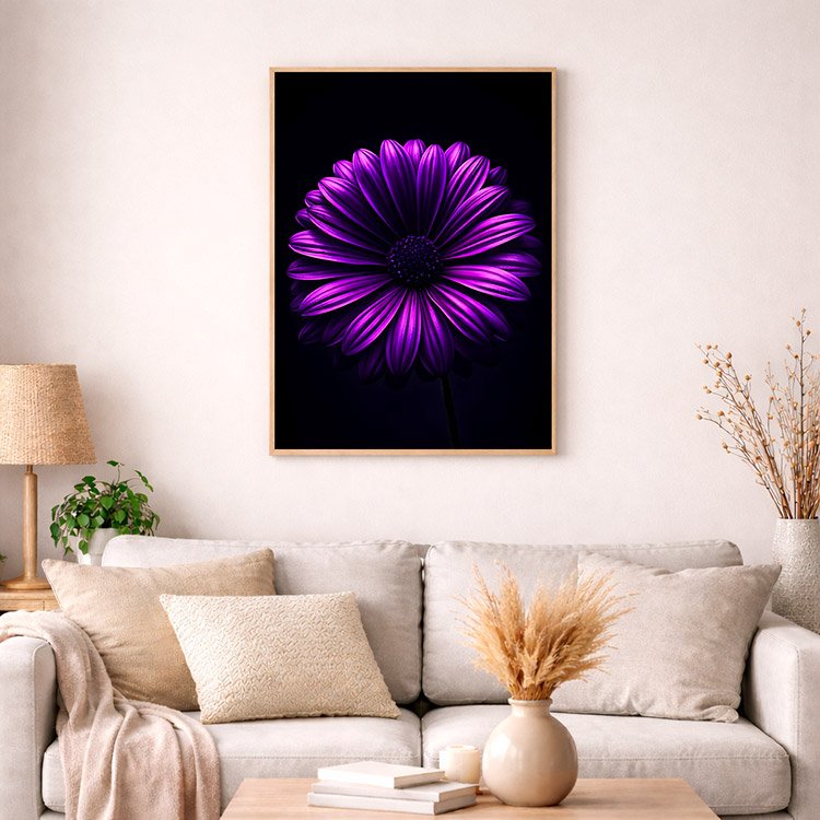 Plakat Purpurowy Kwiat Kompozycja 4