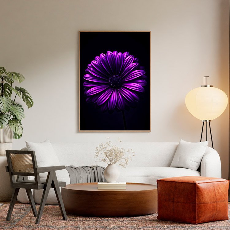Plakat Purpurowy Kwiat Kompozycja 5
