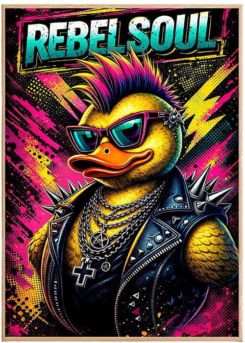 Plakat Rebel Duck Kompozycja 1