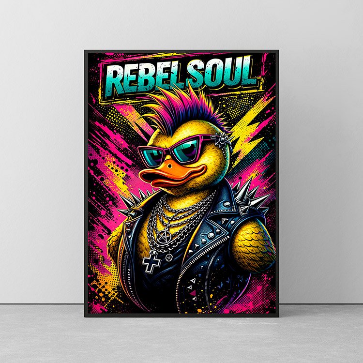 Plakat Rebel Duck Kompozycja 2