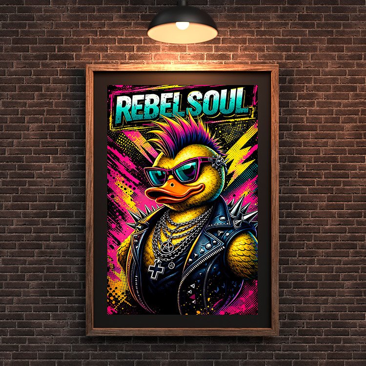 Plakat Rebel Duck Kompozycja 3