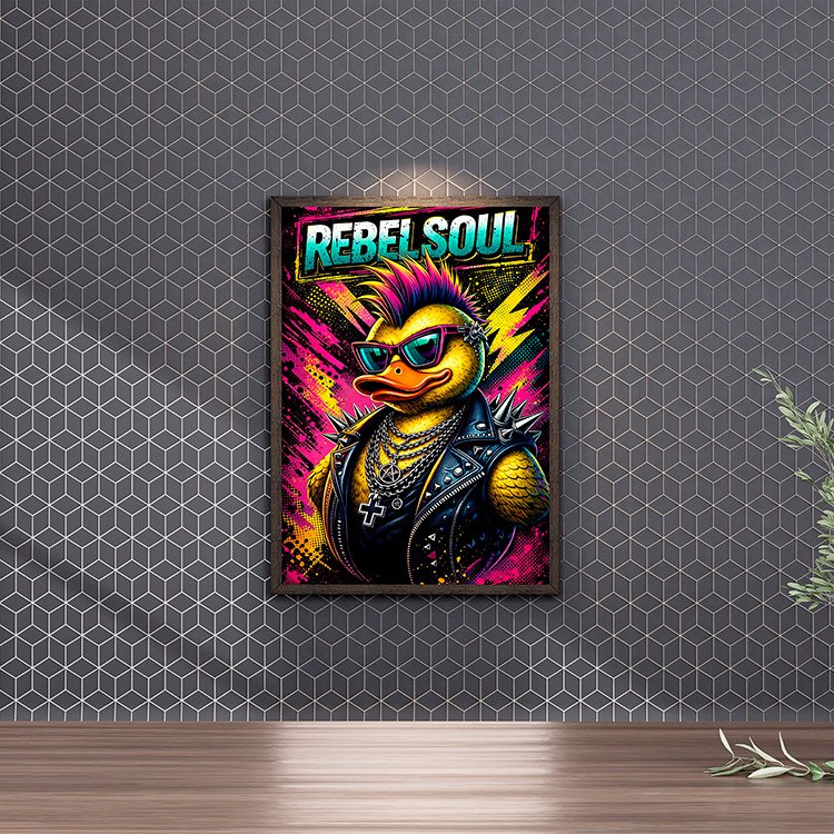 Plakat Rebel Duck Kompozycja 4