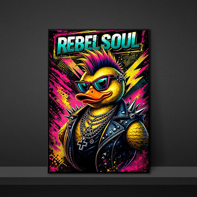 Plakat Rebel Duck Kompozycja 5