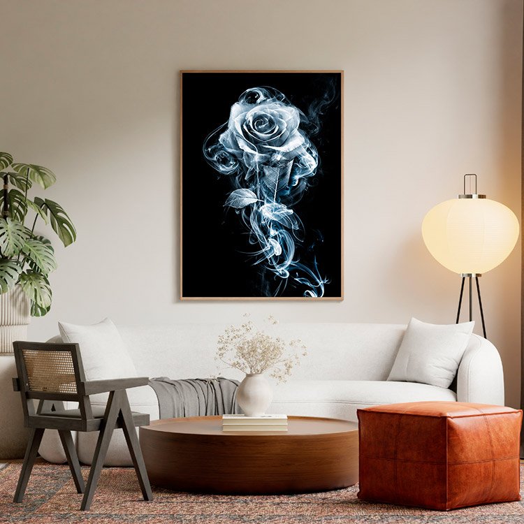 Plakat Róża Dym Kompozycja 5
