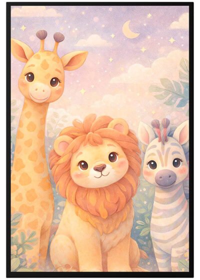 Plakat Safari Dla Dzieci