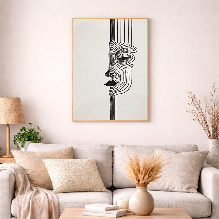 Plakat Same Linie Kompozycja 4