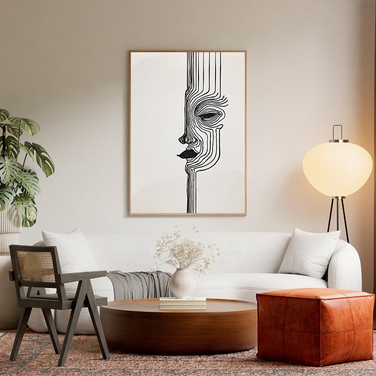Plakat Same Linie Kompozycja 5