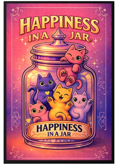 Plakat Słoik Kotów