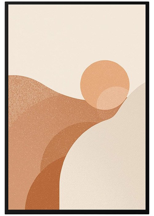 Plakat Słońce Boho