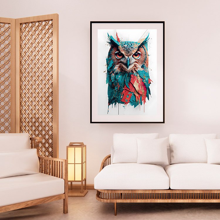 Plakat Sowi Portret Kompozycja 2