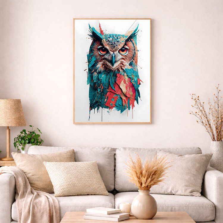 Plakat Sowi Portret Kompozycja 4