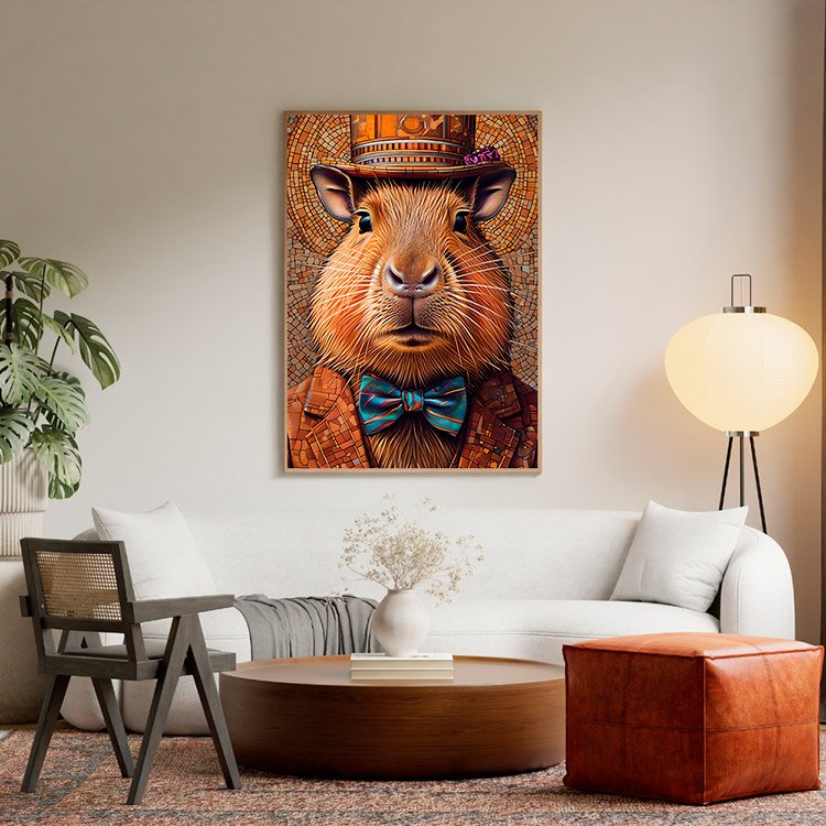 Plakat Starsza Kapibara Kompozycja 5