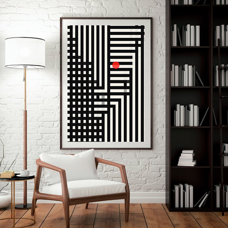 Plakat Sztuka Liniowa 4 Kompozycja 3