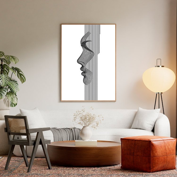 Plakat Sztuka Liniowa Kompozycja 5