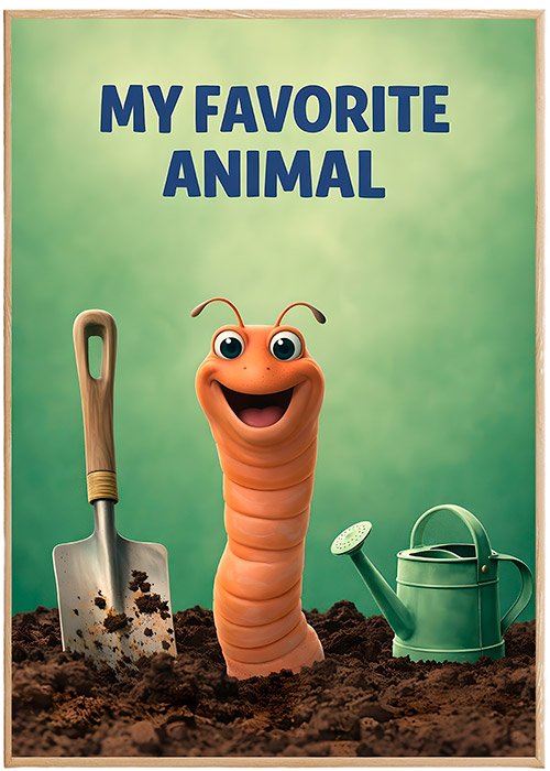 Plakat Ulubiony Ogrodnik Kompozycja 1