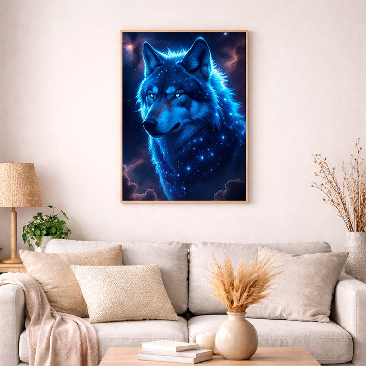 Plakat Wilk Alfa Kompozycja 4