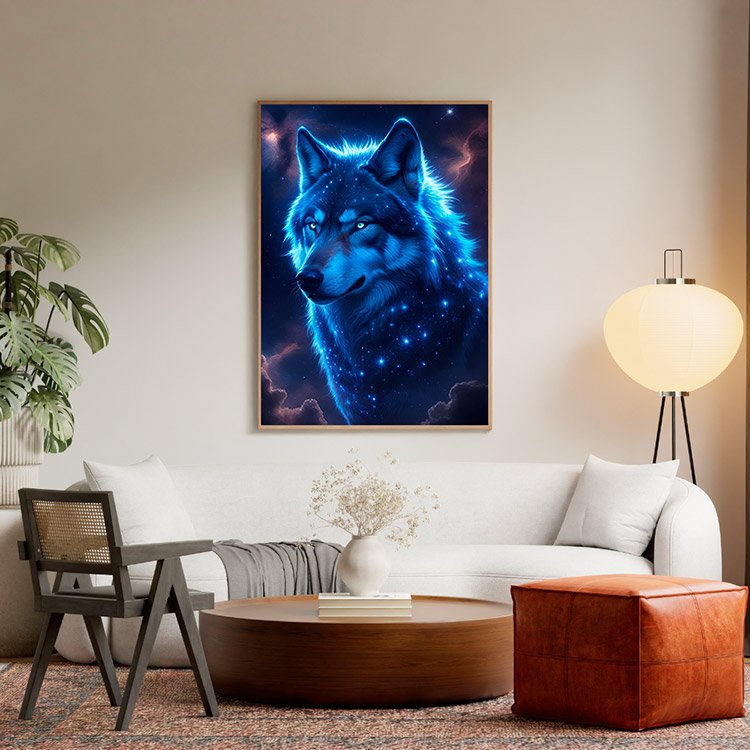 Plakat Wilk Alfa Kompozycja 5