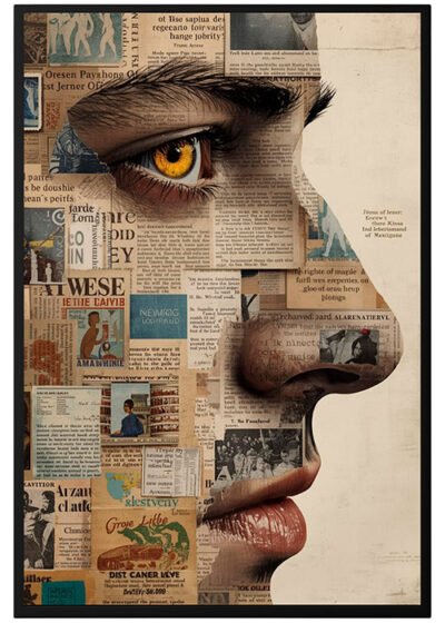 Plakat Wyklejany Mężczyzna