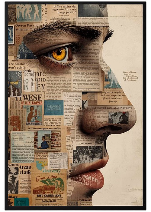 Plakat Wyklejany Mężczyzna